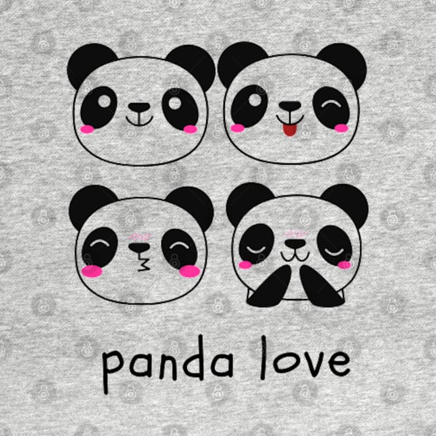 Panda Love by NoColorDesigns